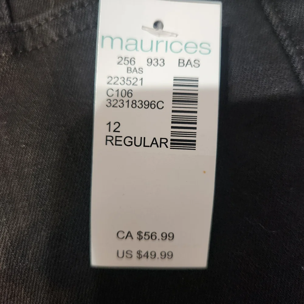 Maurices Black Wide Leg Flare Jeans - Picture 3 of 8